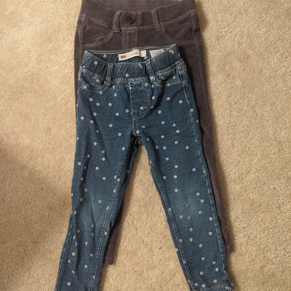 2 pair toddler pants bundle